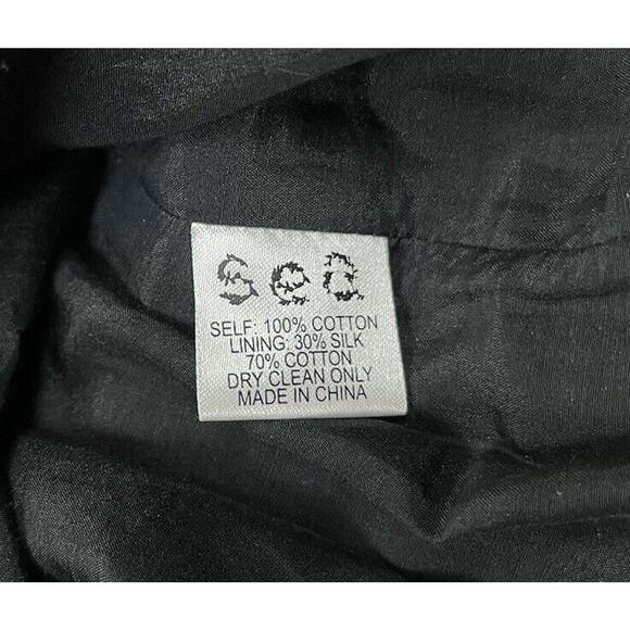 Sea New York Black Embroidered Lace Overlay Maxi Dress Sleeveless Slits Size 2 - Picture 8 of 8